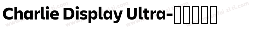 Charlie Display Ultra字体转换
